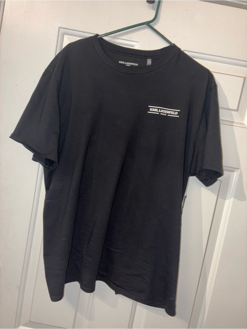 Karl Lagerfeld Black Short Sleeve Logo Tee